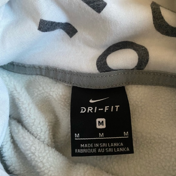 Nike Gray Women's Cropped Hoodie with Logo - Picture 3 of 3